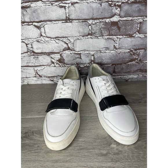 Gamma 4 True Alma Mater White Leather Strap Lace Up Shoes Men Sz 40EU/7M US W9.5 main image 3